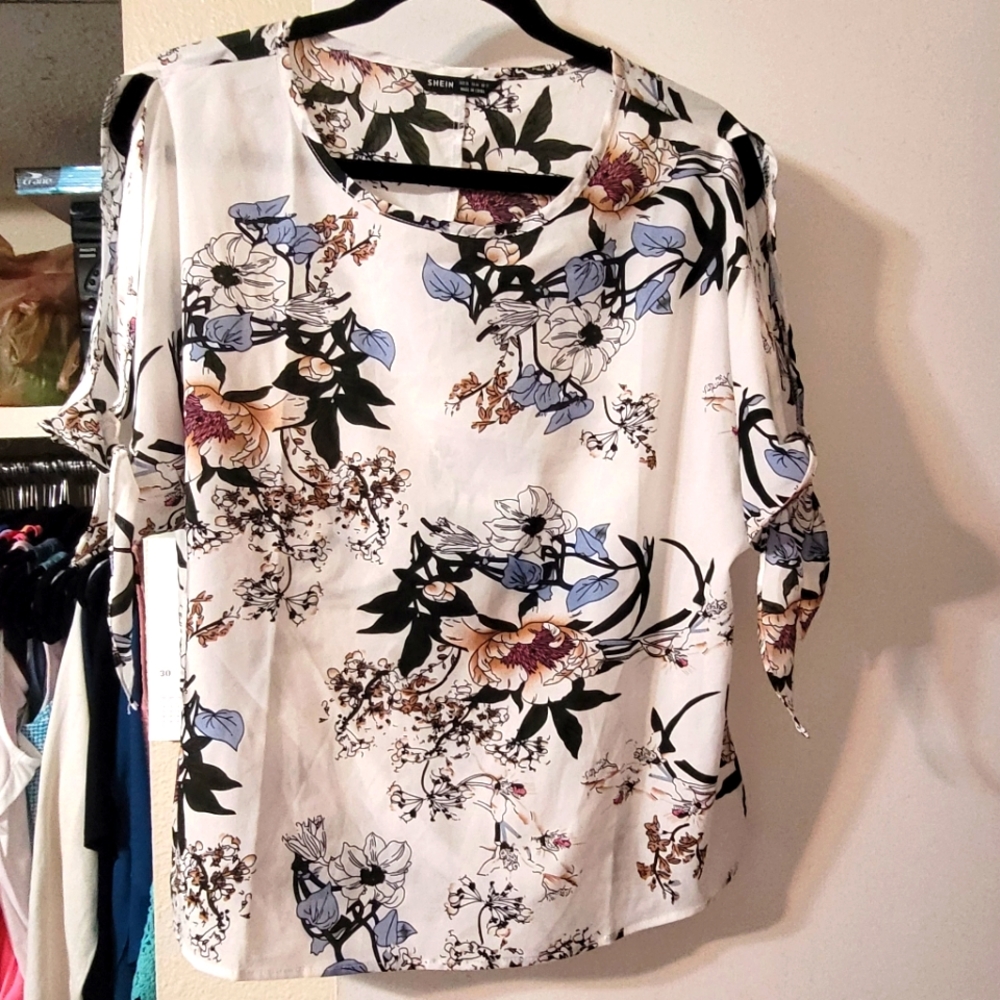 Shein floral  blouse
